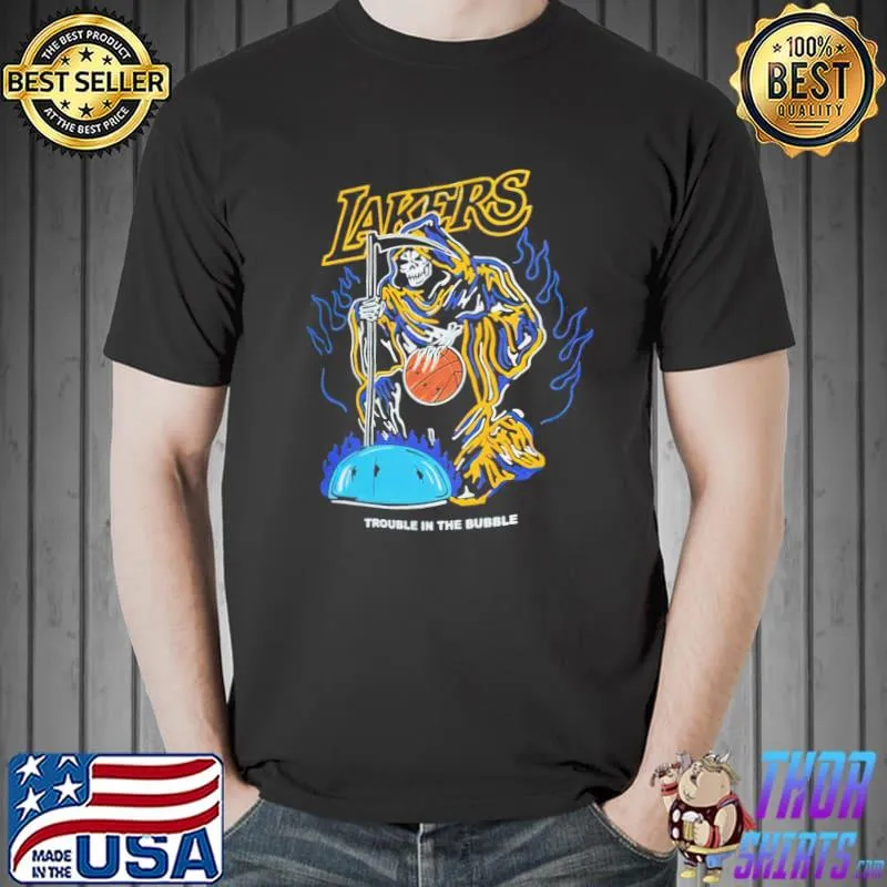 Los angeles Lakers trouble in the bubble vintage los angeles laker shirt