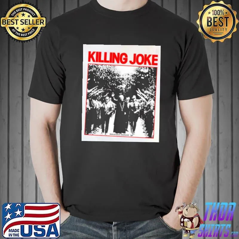 Malicious damage killing joke band shirt