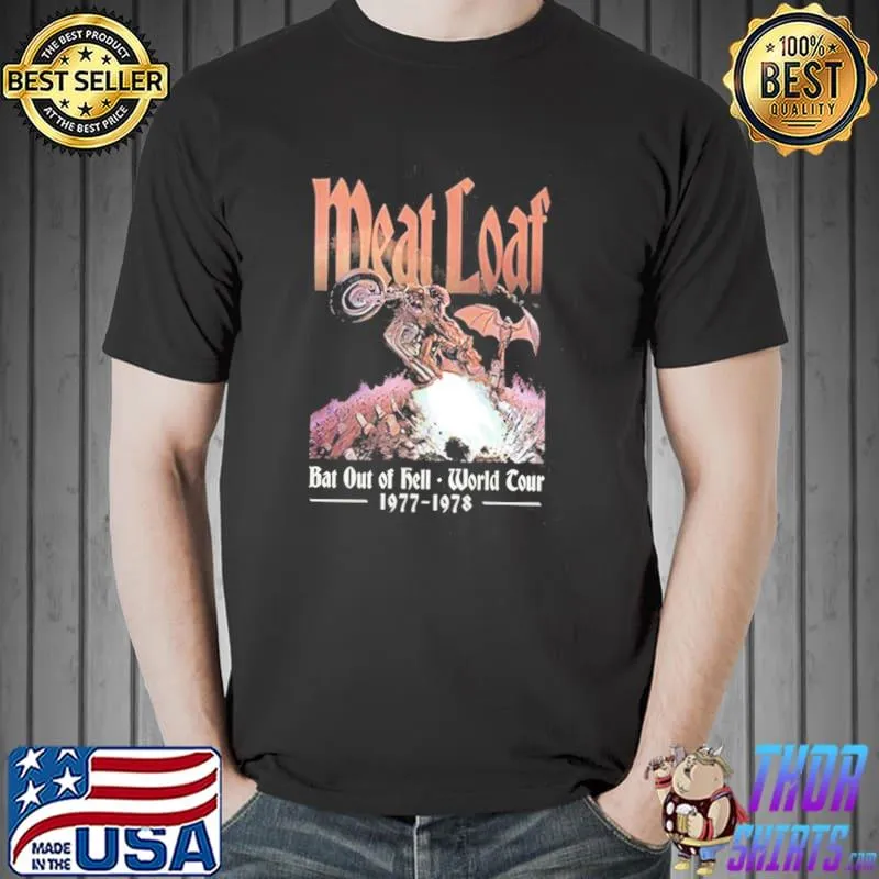 Meat loaf bat out of hell world tour s Unisex