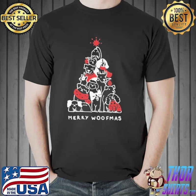 Merry woofmas merry christmas dog lover shirt