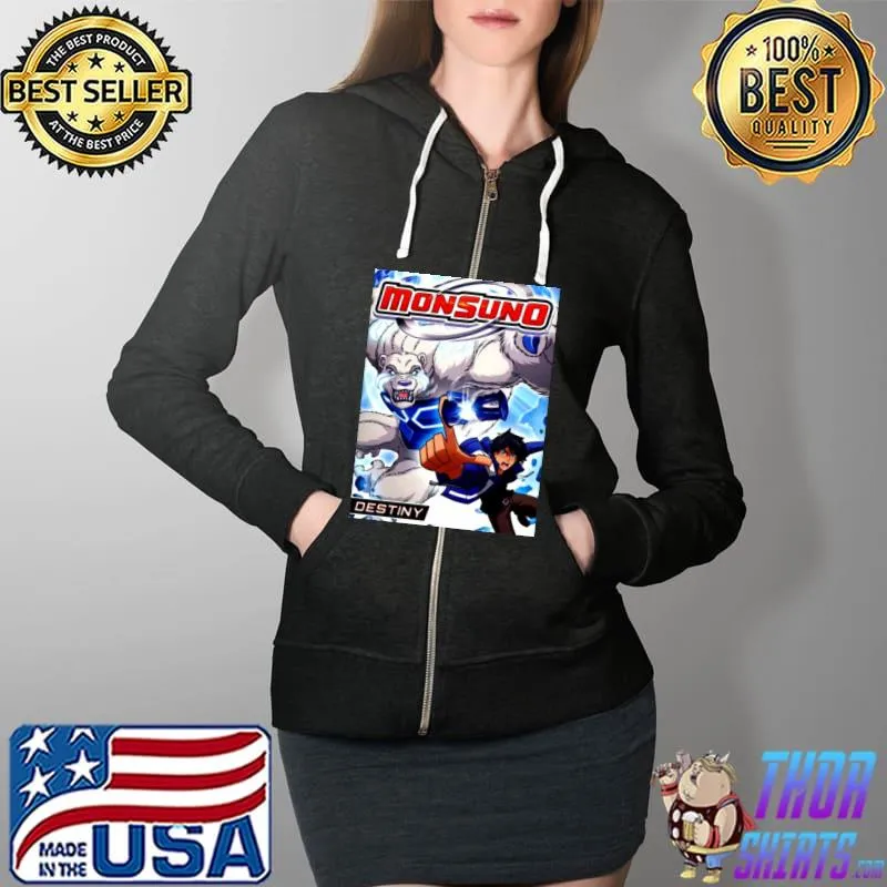 Monsuno destiny T-Shirt Full Zip Hooded