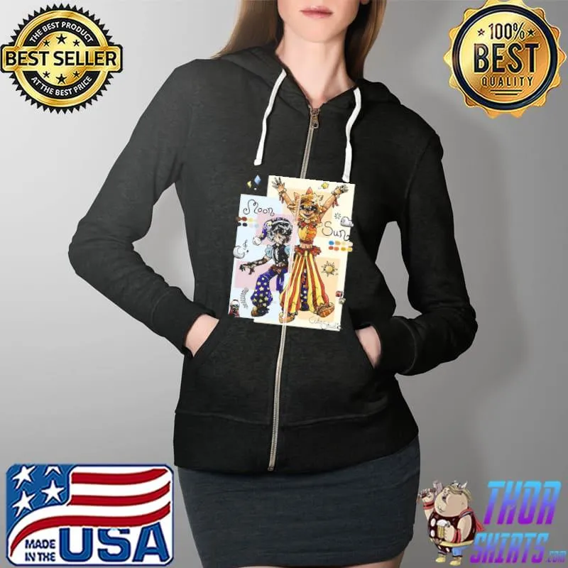 Moon sun cute studios s Full Zip Hooded