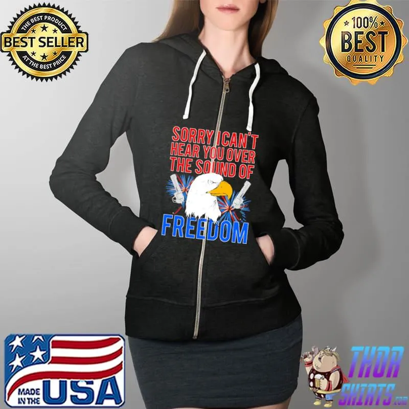 My freedom America guns bald eagles fireworks s Full Zip Hooded