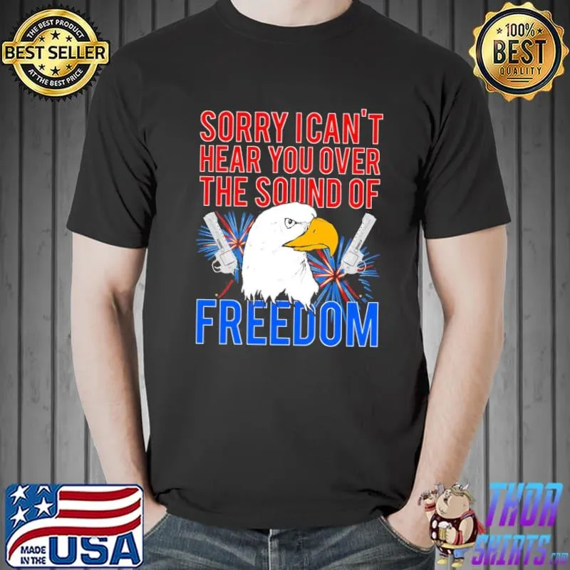 My freedom America guns bald eagles fireworks shirt