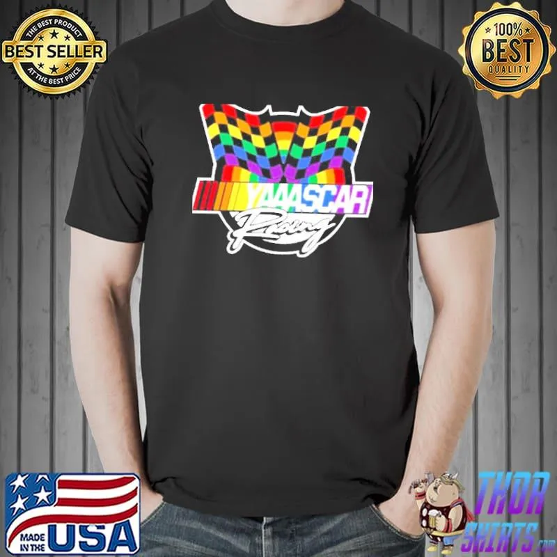 Nascar checkered flag yaaascar shirt