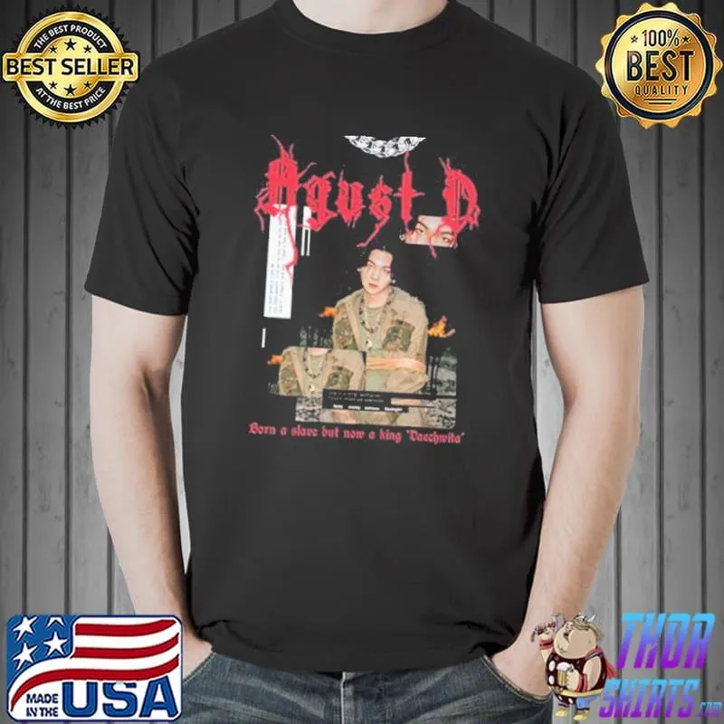 New art portrait of agust d metal rap music shirt