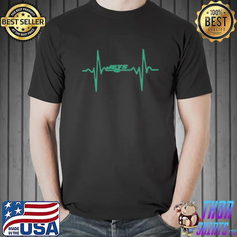 New york jets heartbeat American Football team shirt