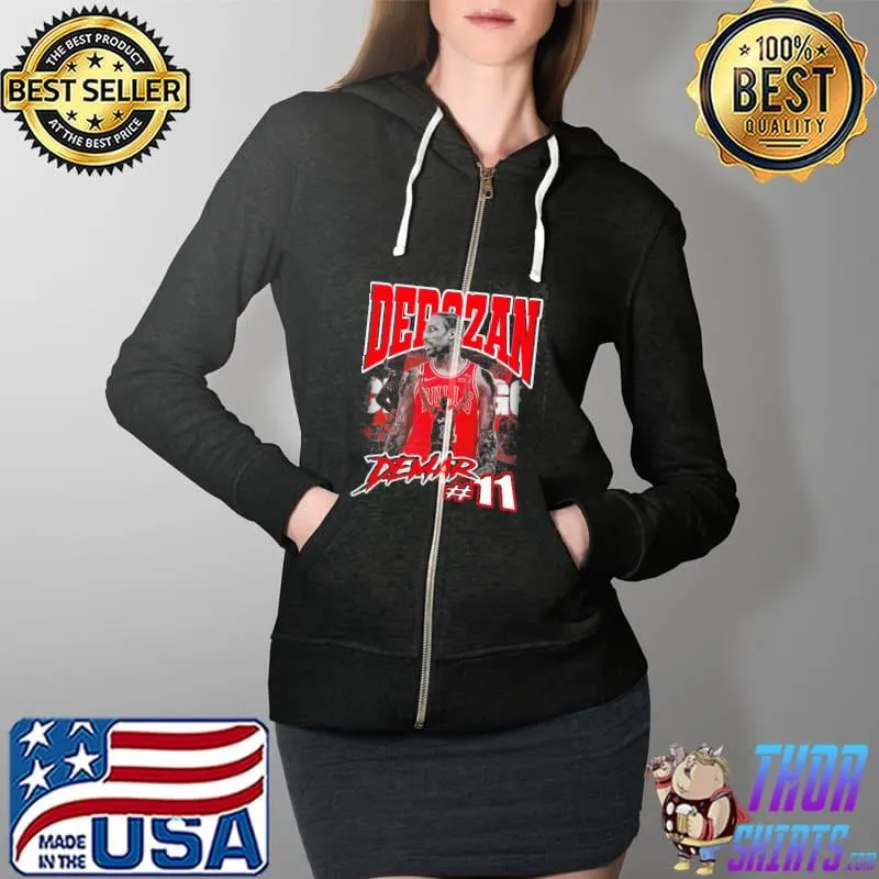 Number 11 the hitter chicago demar derozan s Full Zip Hooded