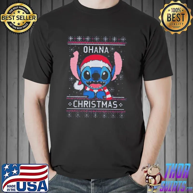 Ohana Stitch Christmas Unisex T-Shirt