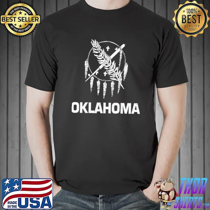 Oklahoma state flag insignia ok osage shield shirt