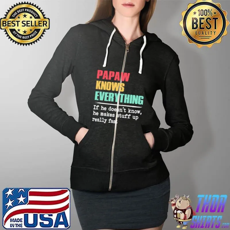 Papaw knows everything father's day s Full Zip Hooded