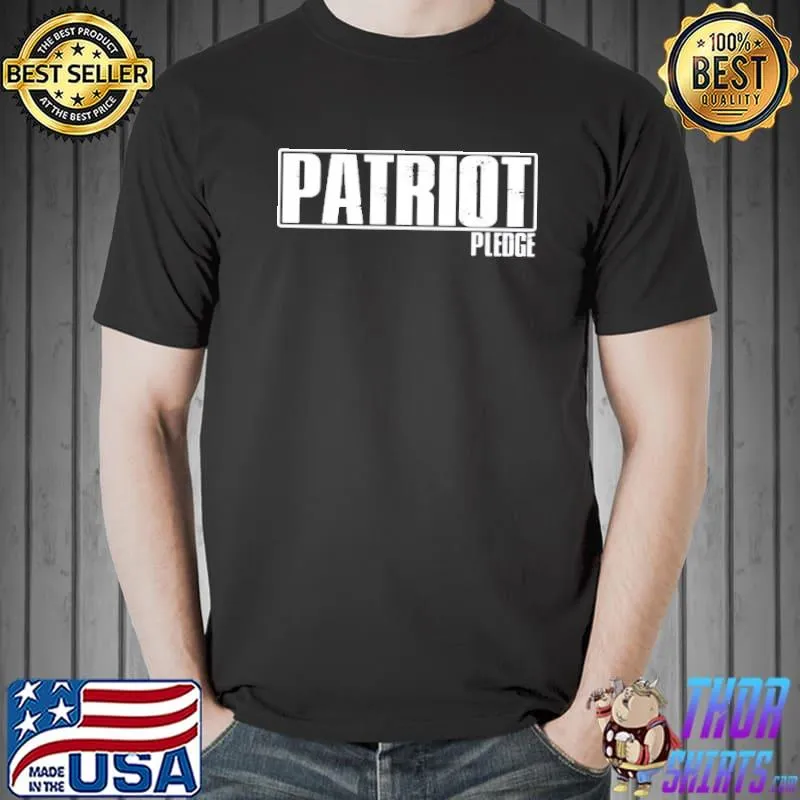 Patriots pledge logo seth anthony shirt