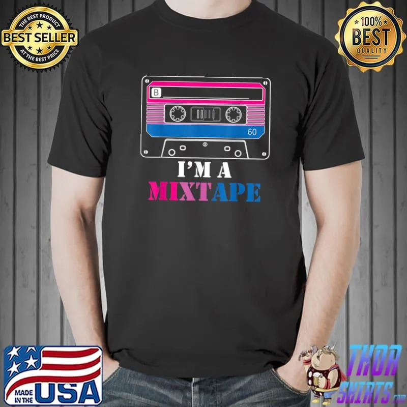 Pride Month I'm a Mixtape LGBT Bisexual Flag T-Shirt Unisex