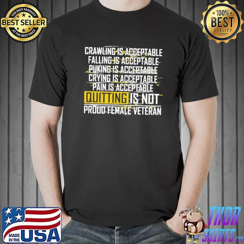 Proud Female Veteran shirt