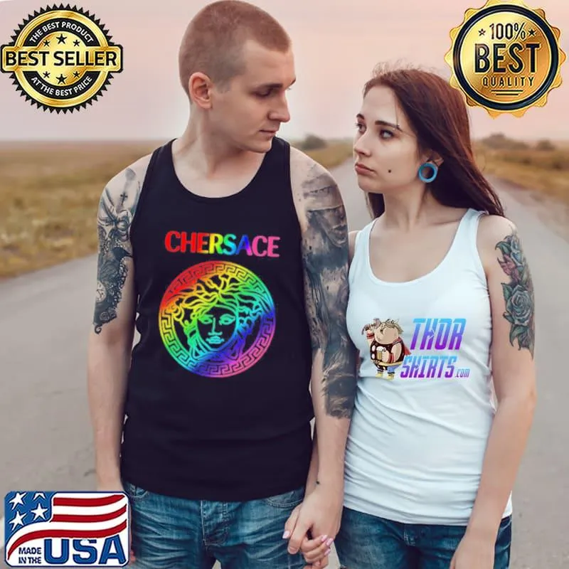 Raibow colors chersace graphic art s Tank Top