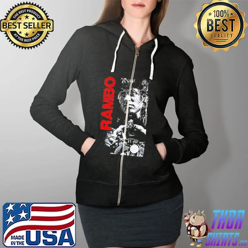 Rambo Retro Shirt Full Zip Hooded