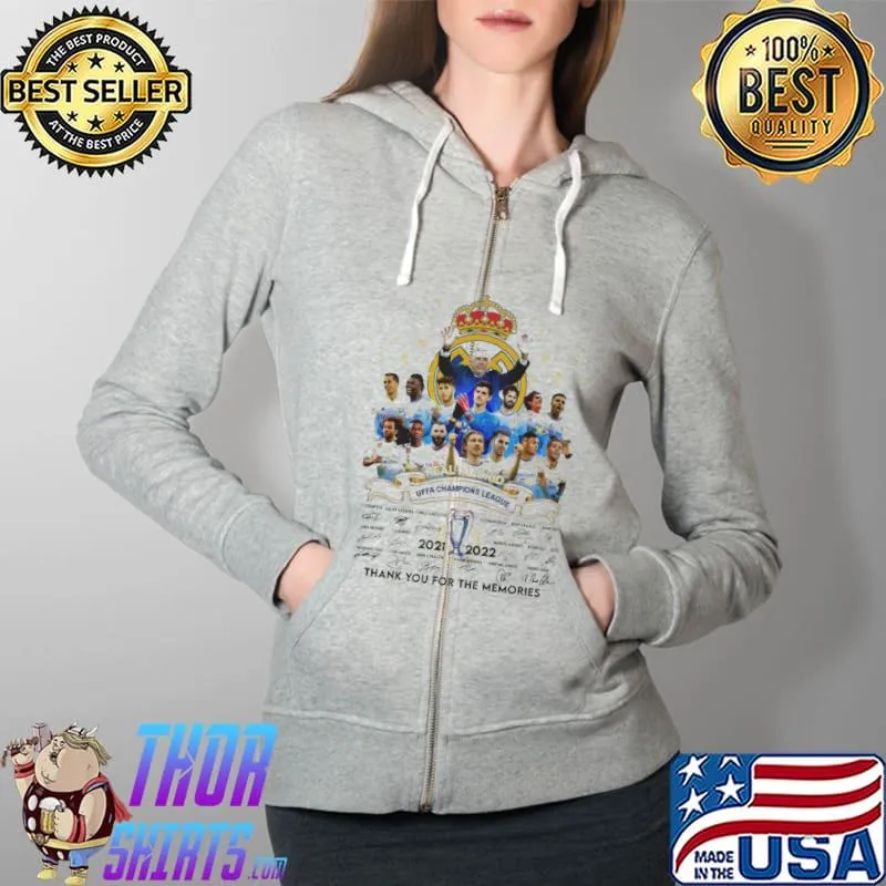 Real Madrid 2021 2022 Thank You For The Memories s Full Zip Hooded