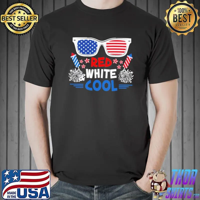 Red white cool American Patriots range 4th of july shirt