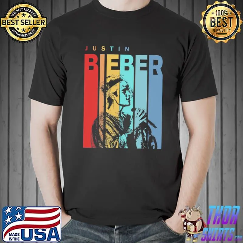 Retro vintage concert justin Bieber s Unisex