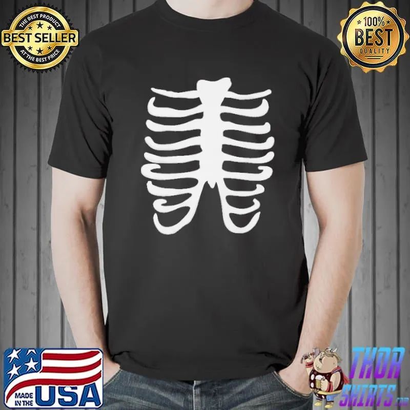 Rib cage creepy cute lovers shirt