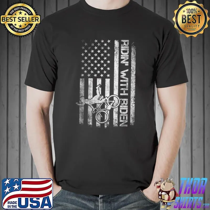 Ridin With Biden Bike Bicycle Running The Country T-Shirt