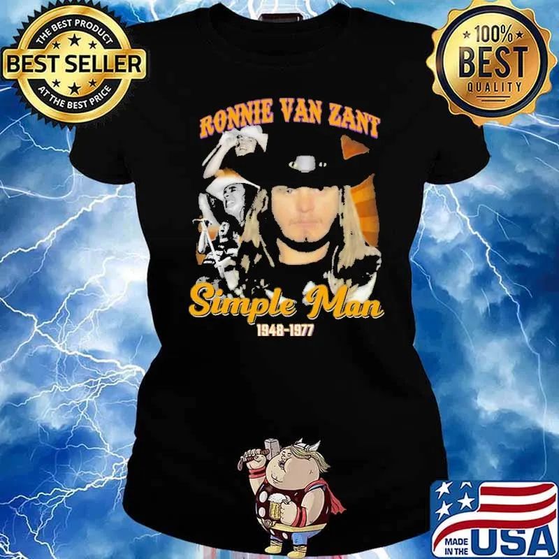 Ronnie Van Zant Be A Simple Man Shirt Ladies tee
