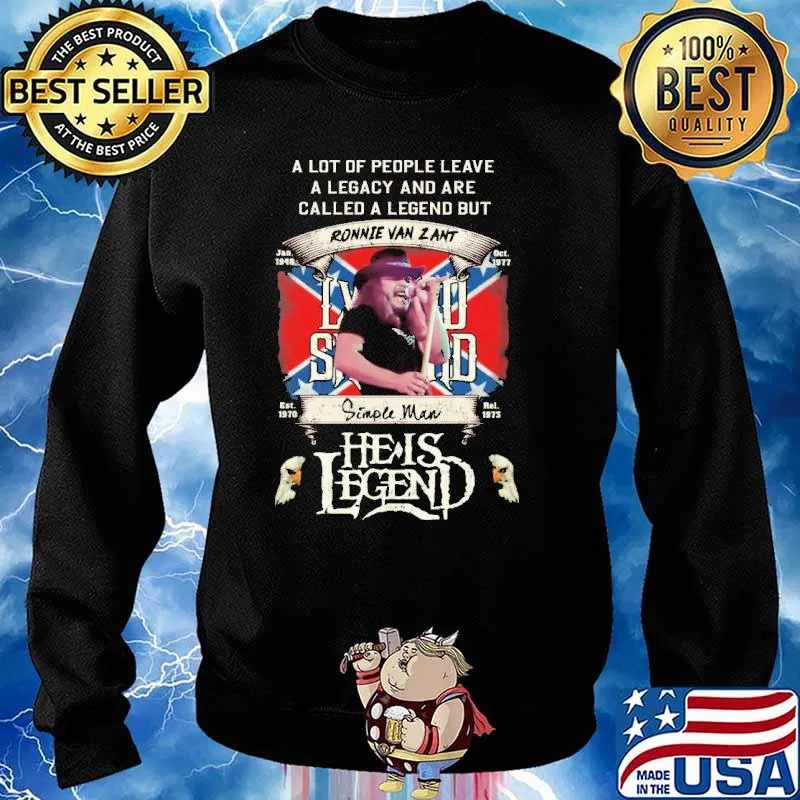 Ronnie Van Zant Simple Man He Is Legend Shirt Sweater