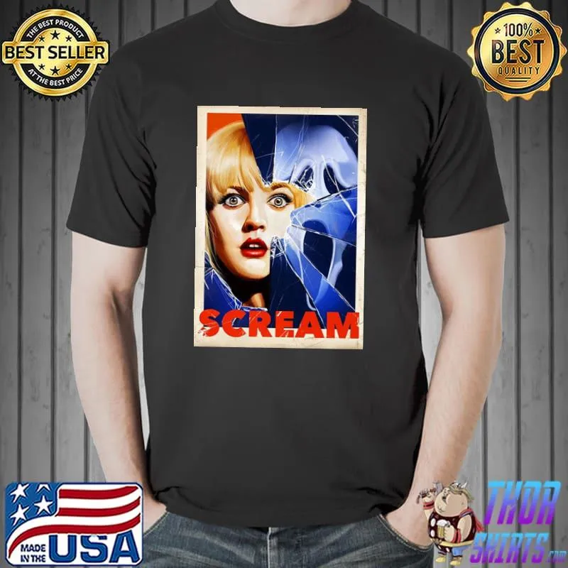 scream ghostface movie poster vintage shirt