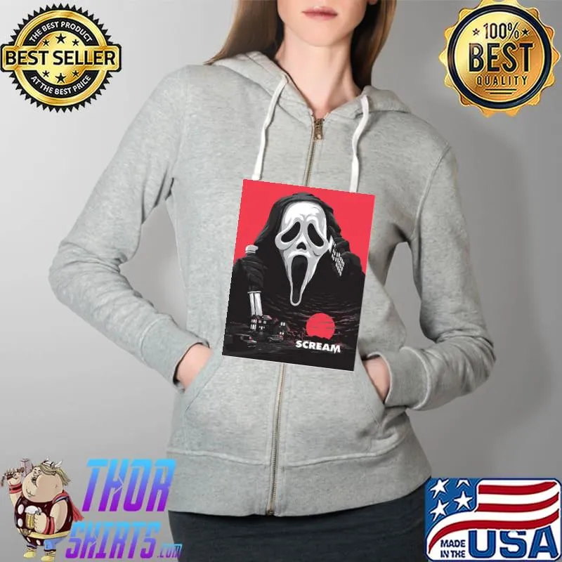 Scream movie poster ghostface s Full Zip Hooded