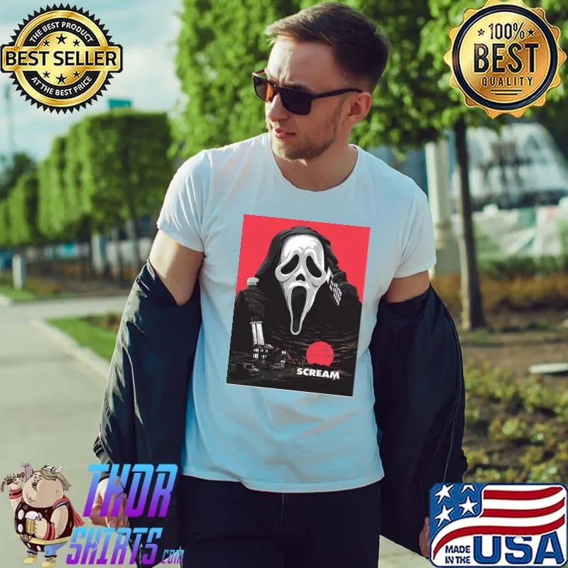 Scream movie poster ghostface shirt