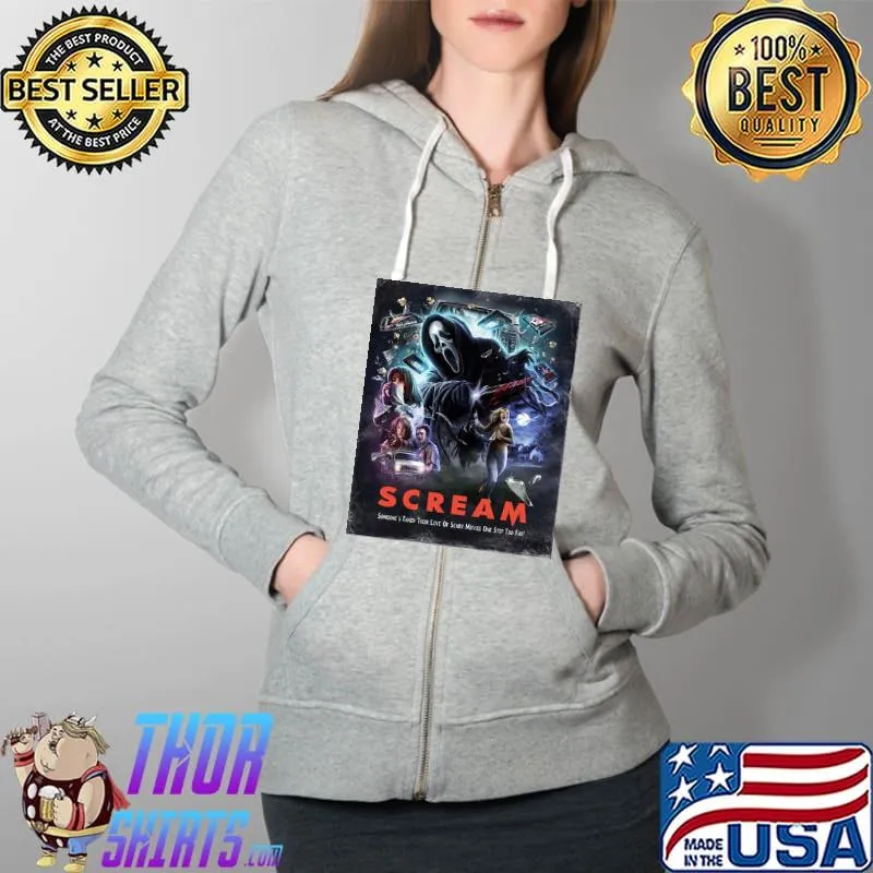 Scream someone's taken their love of scary movies one step poster s Full Zip Hooded