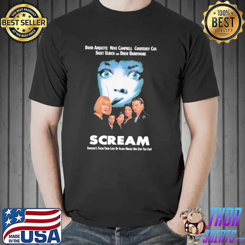 Scream someone's taken their love of scary movies one step too far shirt