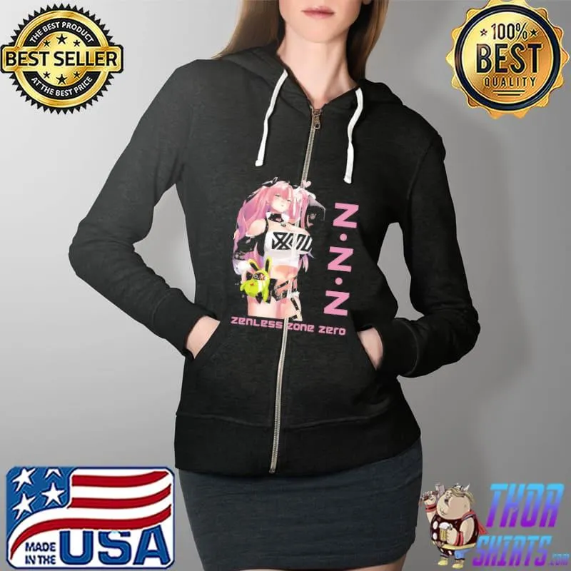 Sexy zenless zone zero zzz anime s Full Zip Hooded