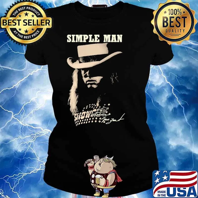 Simple Man Ronnie Van Zant Shirt Ladies tee