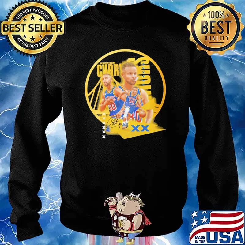 Stephen Curry 30 Golden State Warriors Signature Shirt Sweater