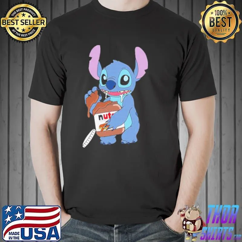Stitch discreetly eating nutella s Unisex