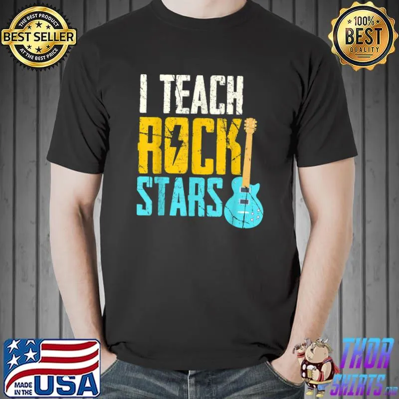 Teach Rockstars Band Orchestra Teacher T-Shirt Unisex