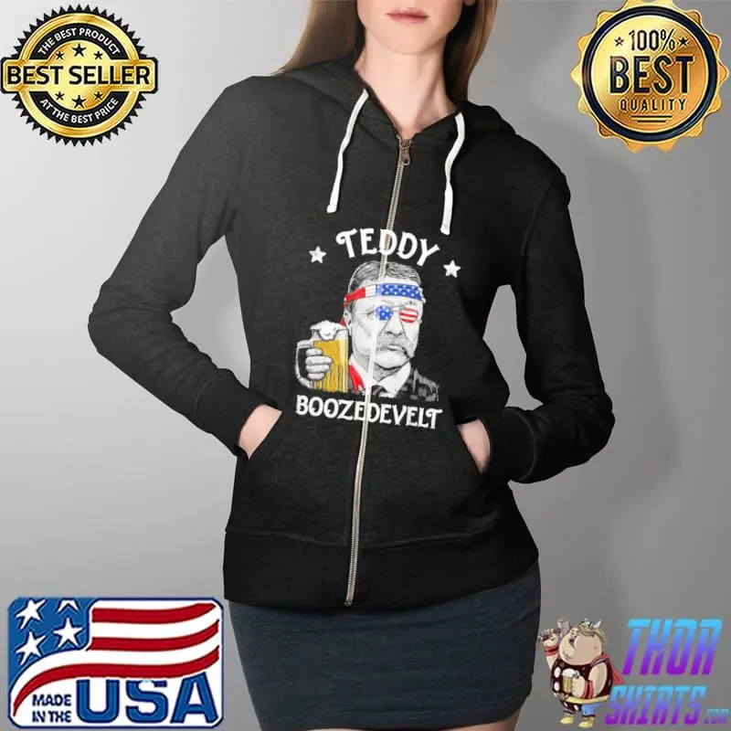 Teddy boozevelt july 4th independence day merica s Full Zip Hooded