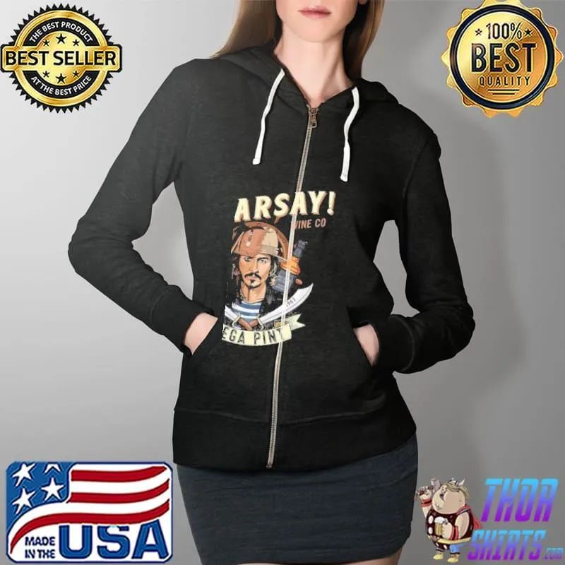 That's hearsay mega pint wine co Jack sparrow s Full Zip Hooded