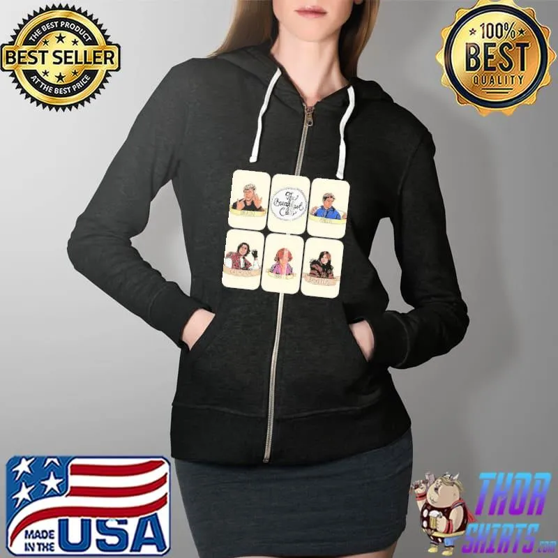 The Breakfast Club Character Art Shirt Full Zip Hooded