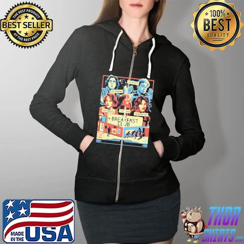 The Breakfast Club Poster Shirt Full Zip Hooded