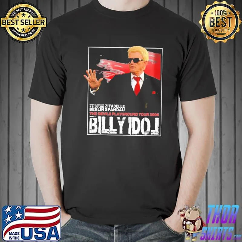 The Devils Playground Tour 2006 Billy Idol Shirt Unisex