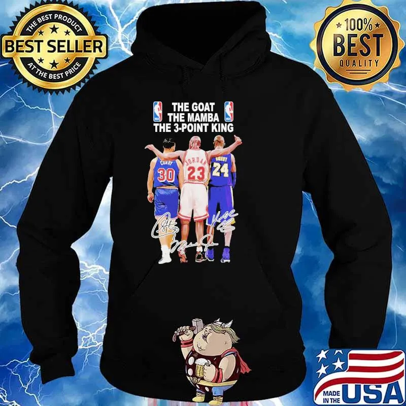 The Goat The Mamba The 3 Point King Shirt Hoodie