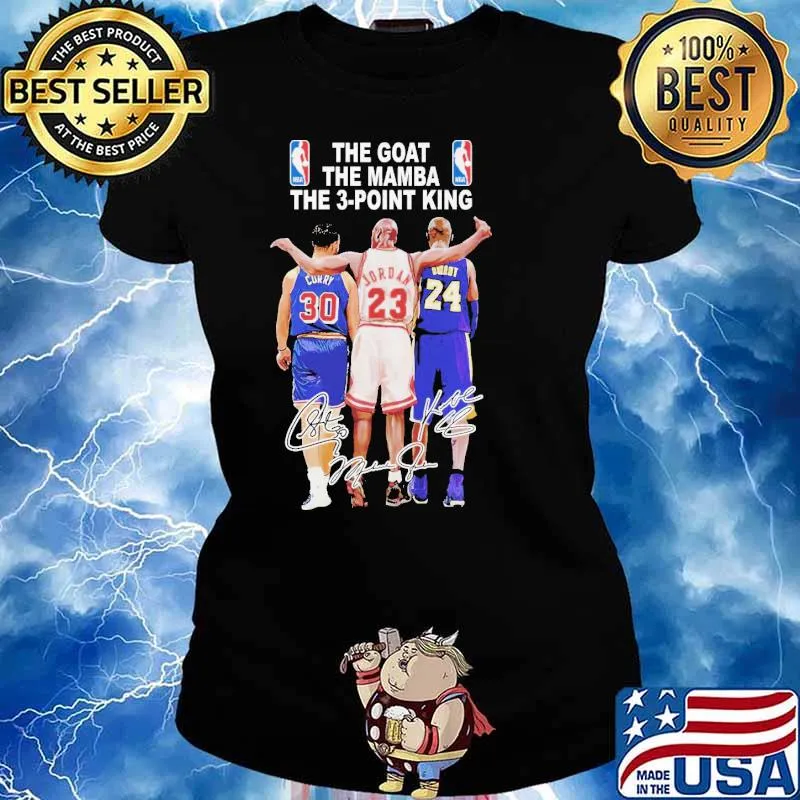 The Goat The Mamba The 3 Point King Shirt Ladies tee