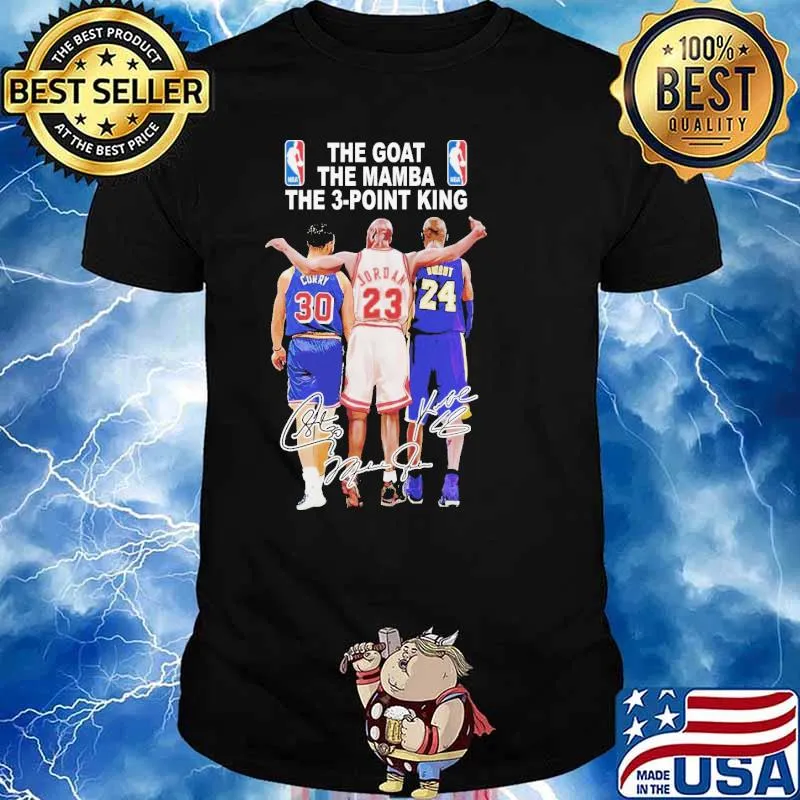 The Goat The Mamba The 3 Point King Shirt