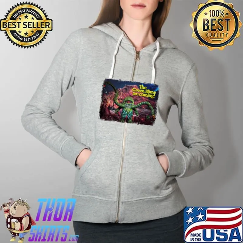 The Green Slime Are Coming movie poster Shirt Full Zip Hooded