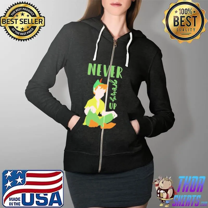The hit never grows up peter peter pan disney s Full Zip Hooded