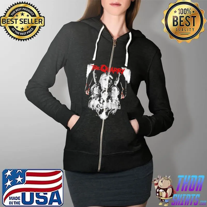 The quarry horror game art s Full Zip Hooded