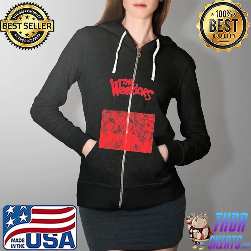 The Warrior Red Shirt Full Zip Hooded