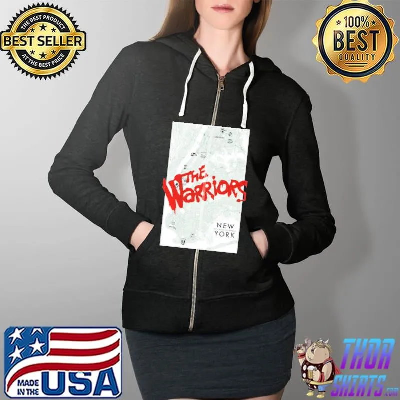 The Warriors Map Shirt Full Zip Hooded